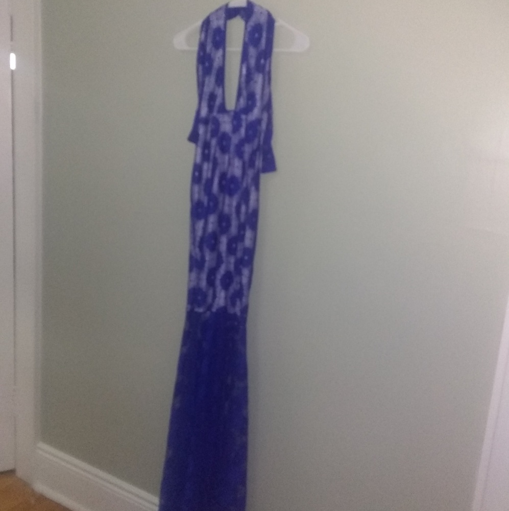 ✨NWOT Blue mermaid style cocktail dress